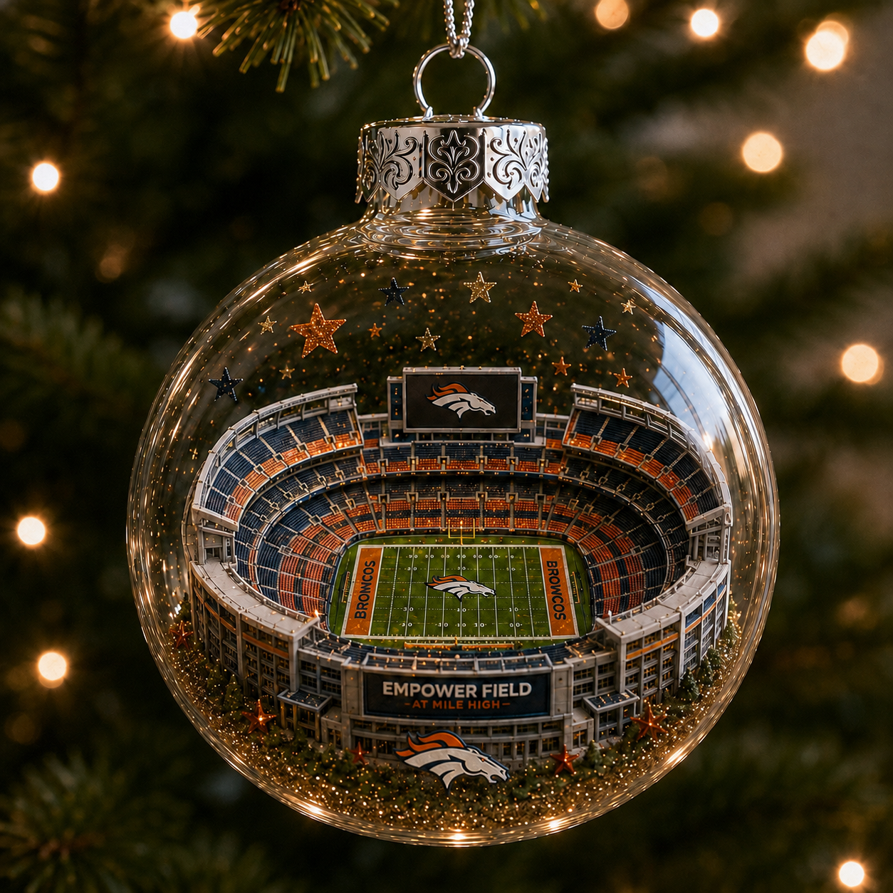 🏈 32-Team Football Stadium Light-Up Ornament