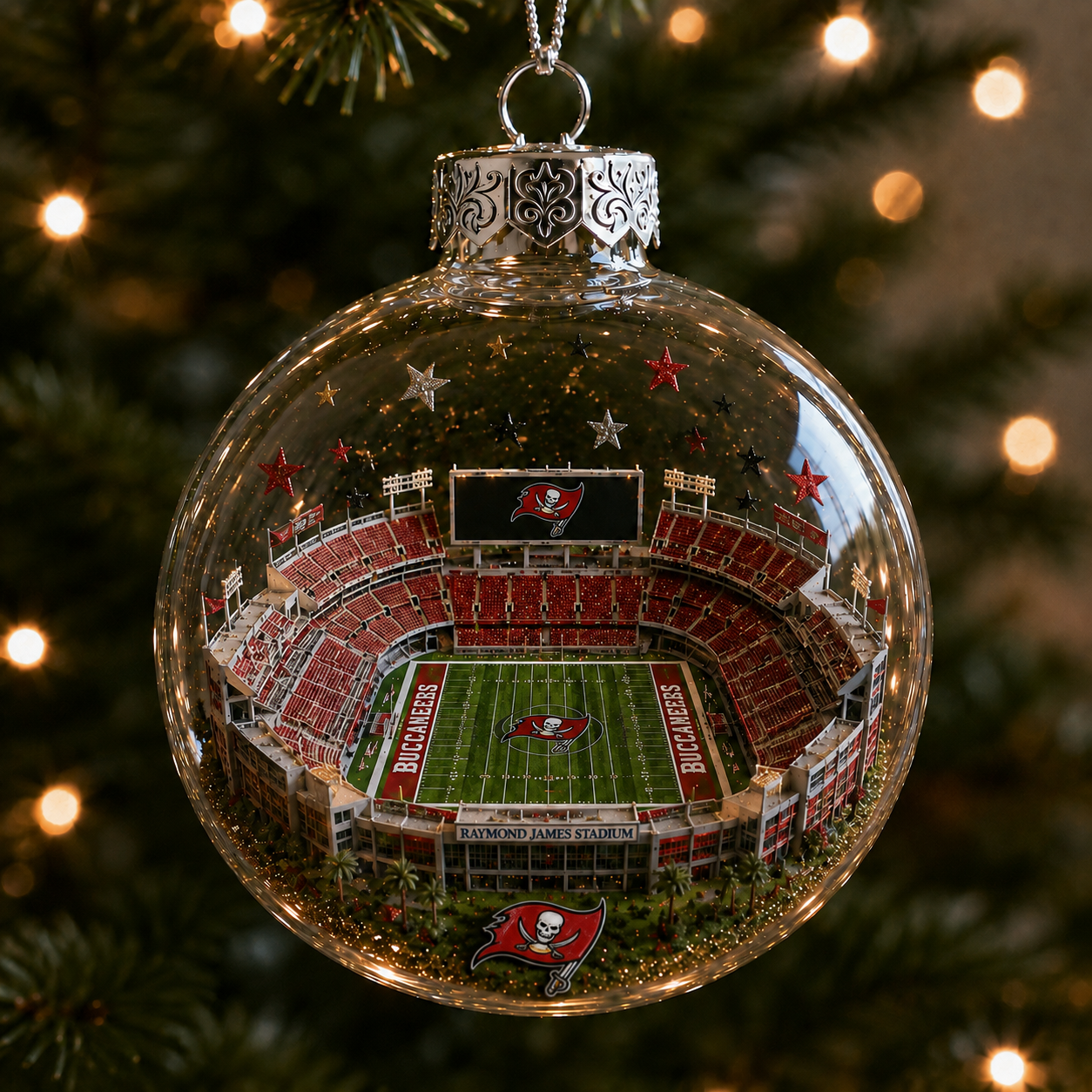 🏈 32-Team Football Stadium Light-Up Ornament