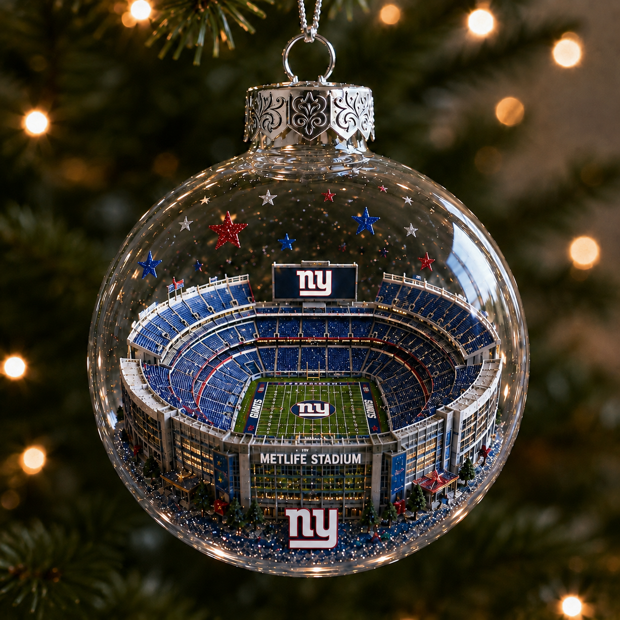🏈 32-Team Football Stadium Light-Up Ornament