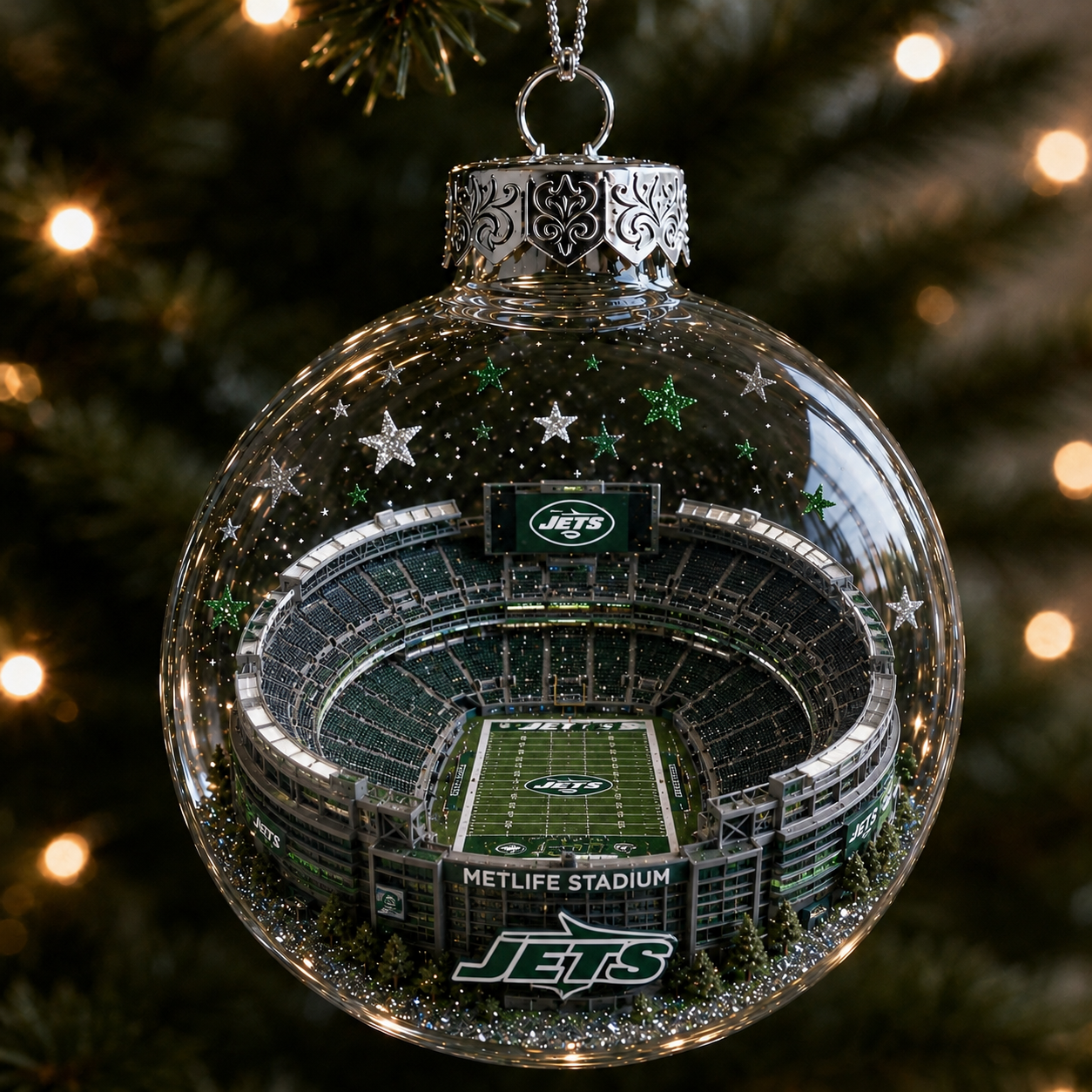🏈 32-Team Football Stadium Light-Up Ornament