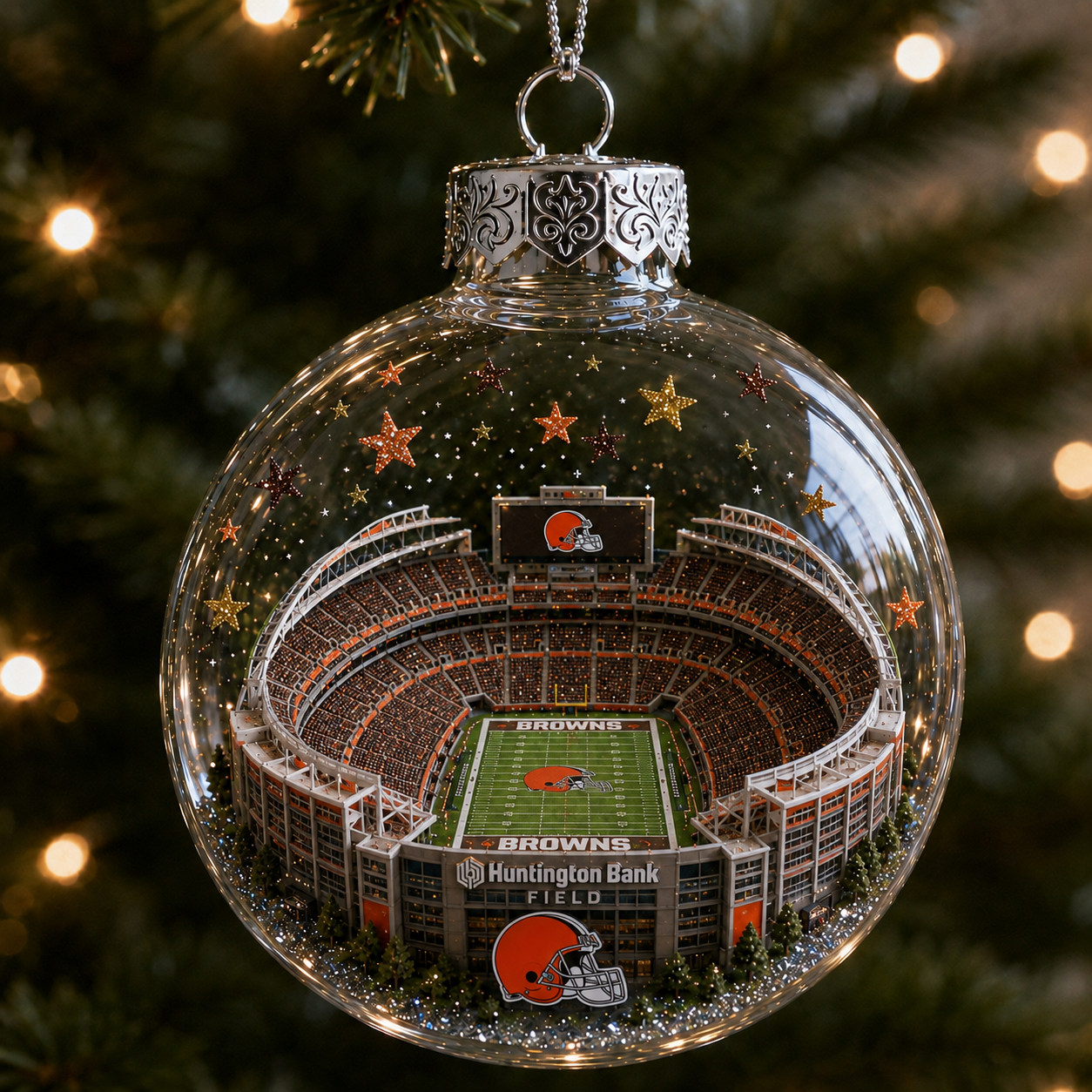 🏈 32-Team Football Stadium Light-Up Ornament