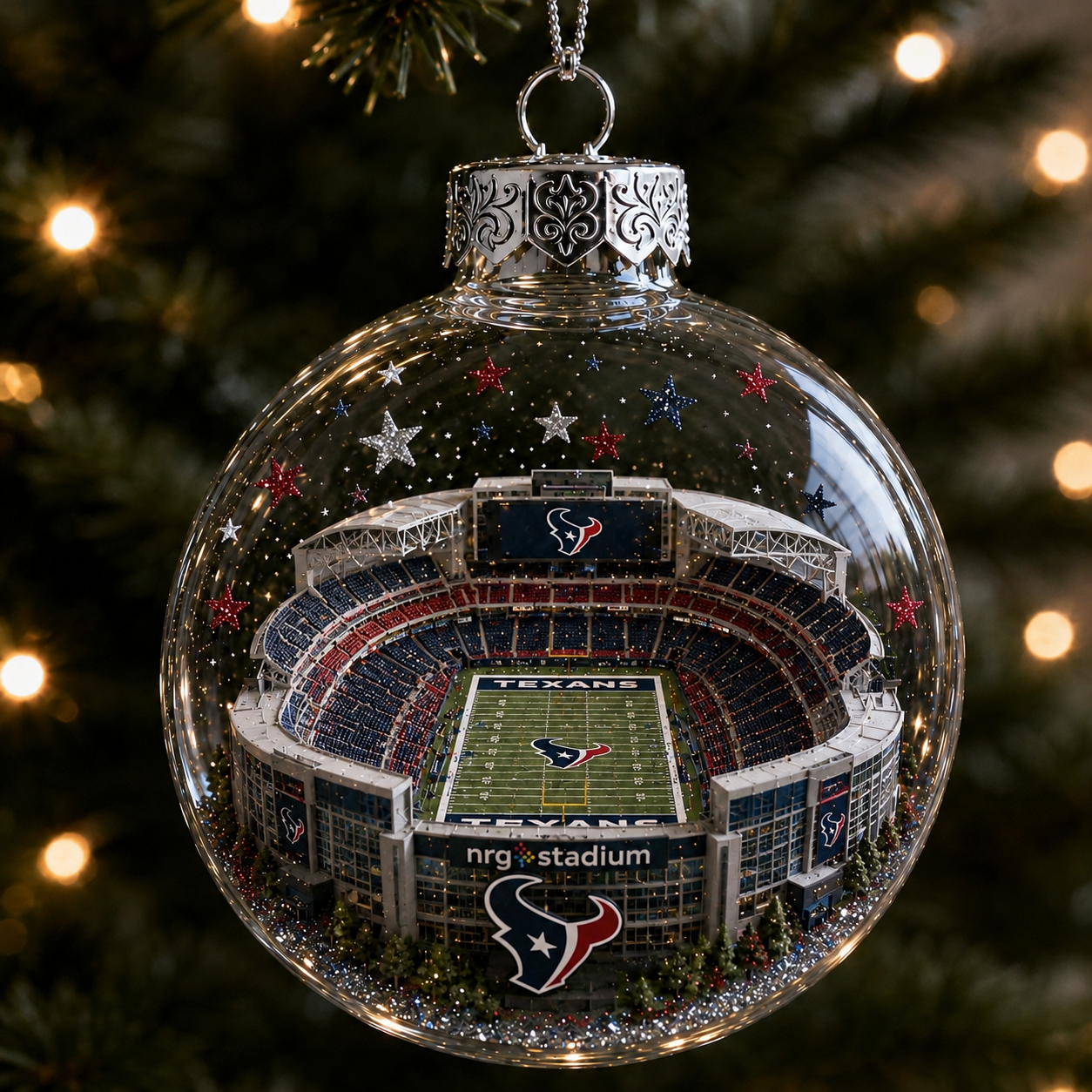 🏈 32-Team Football Stadium Light-Up Ornament