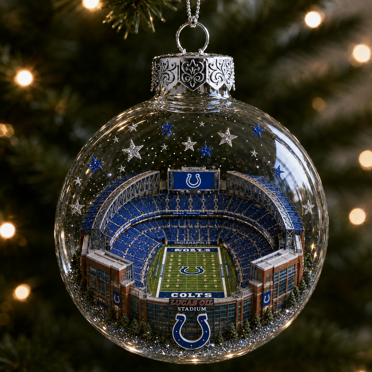 🏈 32-Team Football Stadium Light-Up Ornament