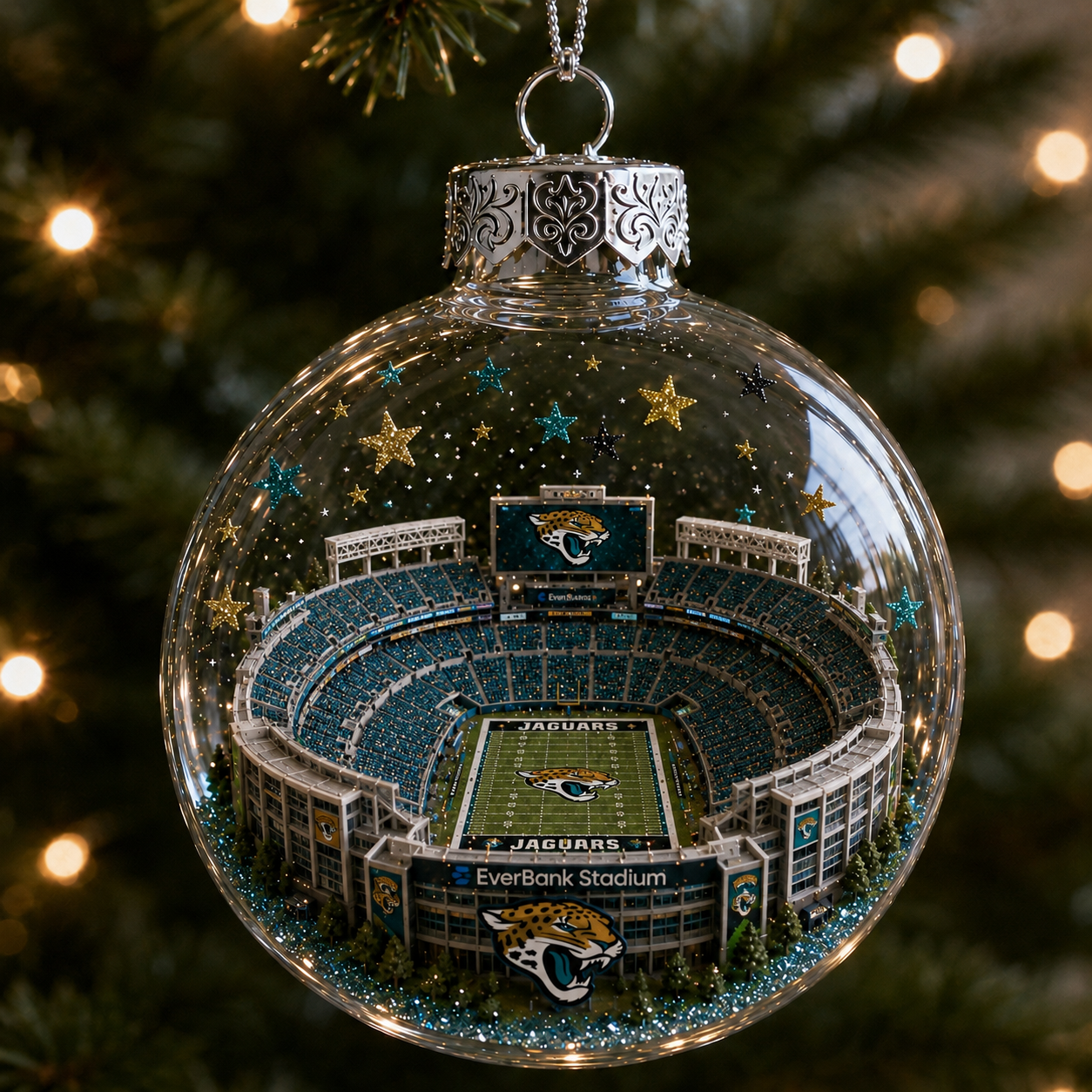 🏈 32-Team Football Stadium Light-Up Ornament
