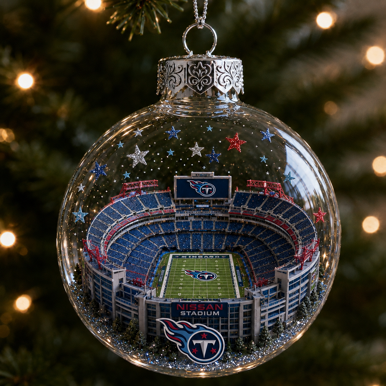 🏈 32-Team Football Stadium Light-Up Ornament