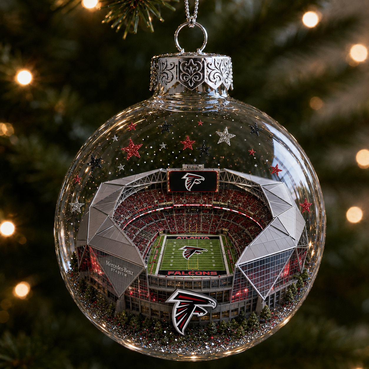 🏈 32-Team Football Stadium Light-Up Ornament