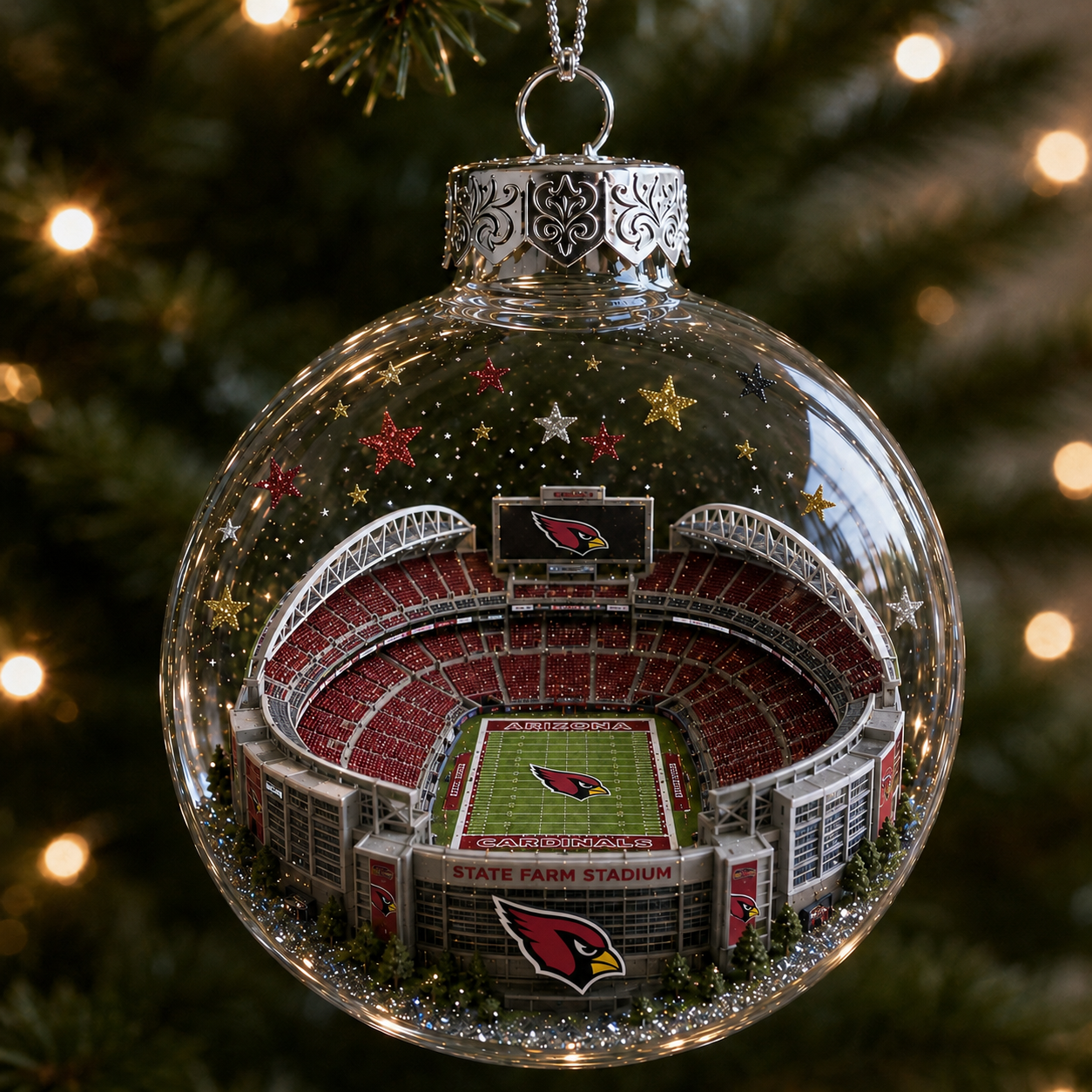 🏈 32-Team Football Stadium Light-Up Ornament