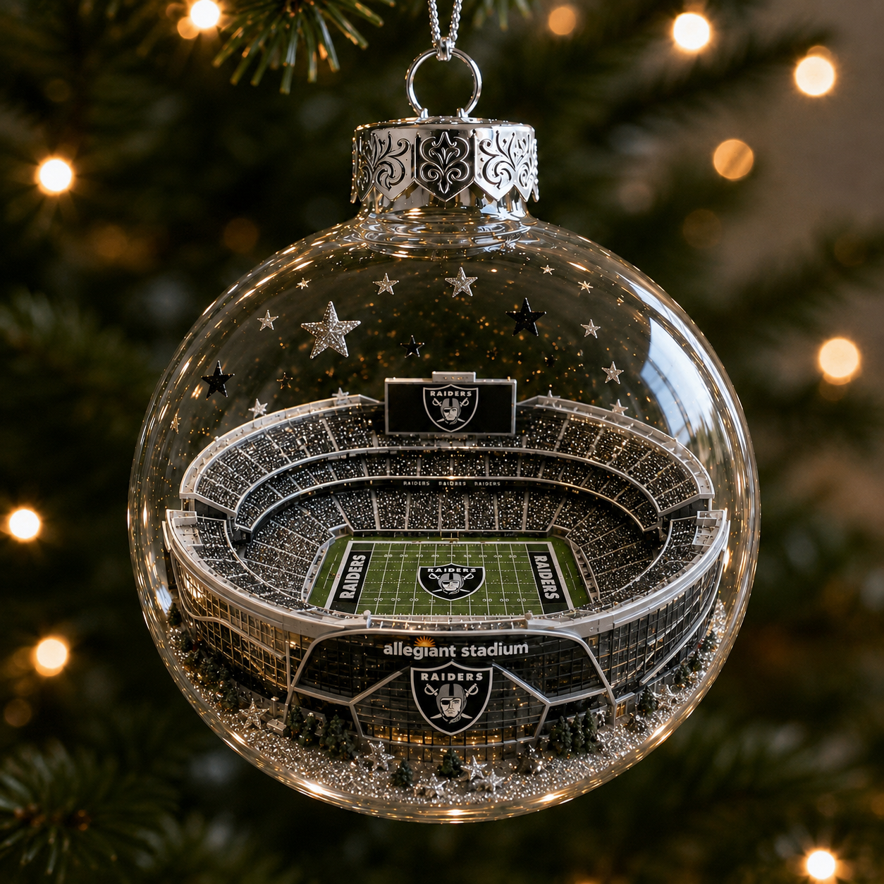 🏈 32-Team Football Stadium Light-Up Ornament