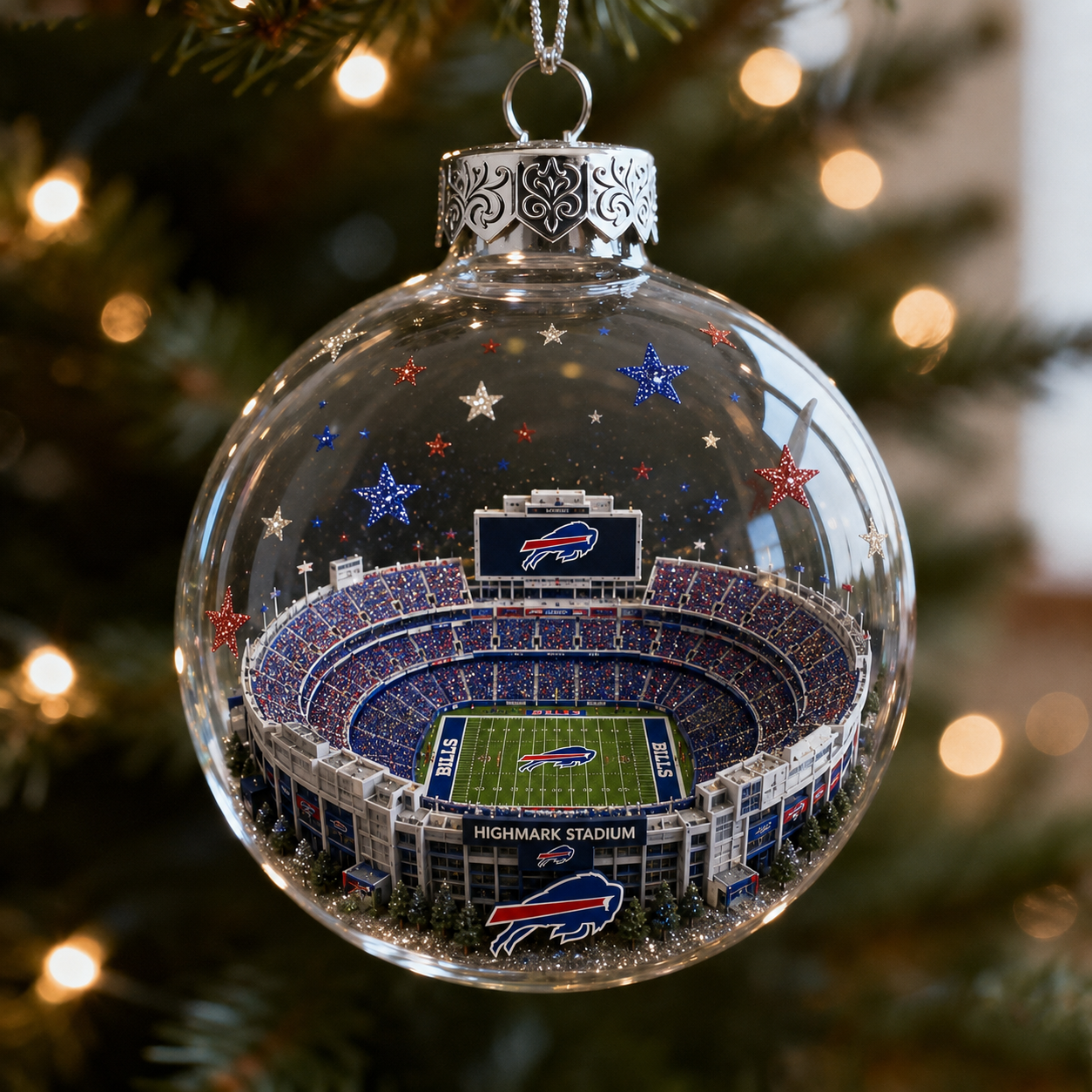 🏈 32-Team Football Stadium Light-Up Ornament