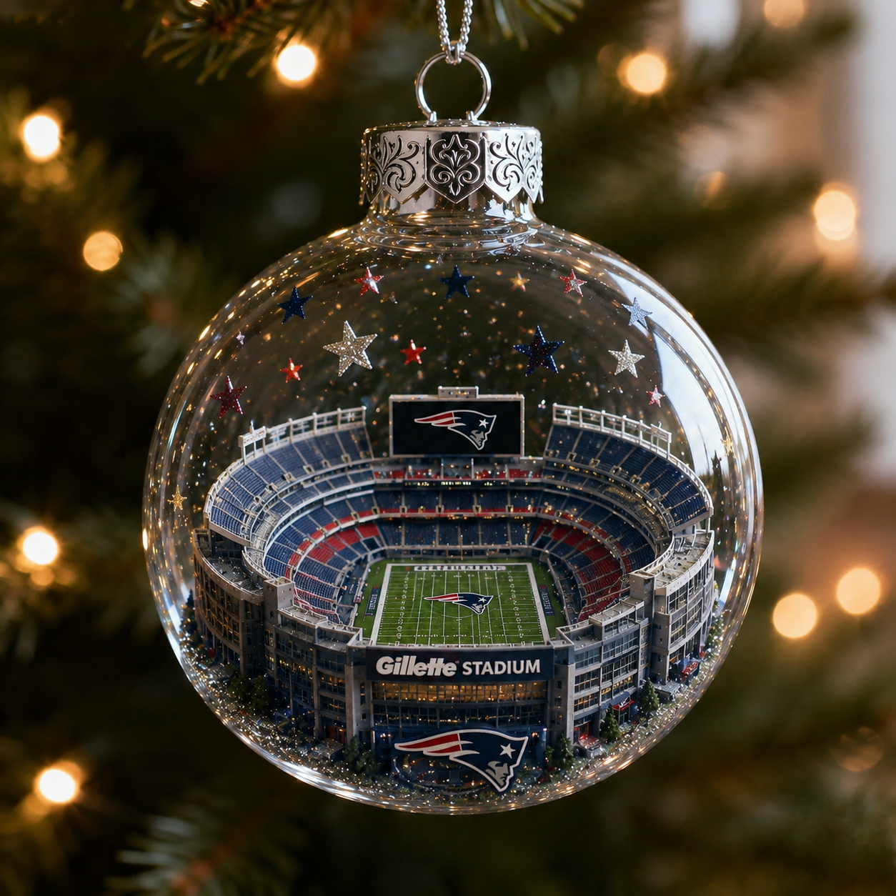 🏈 32-Team Football Stadium Light-Up Ornament
