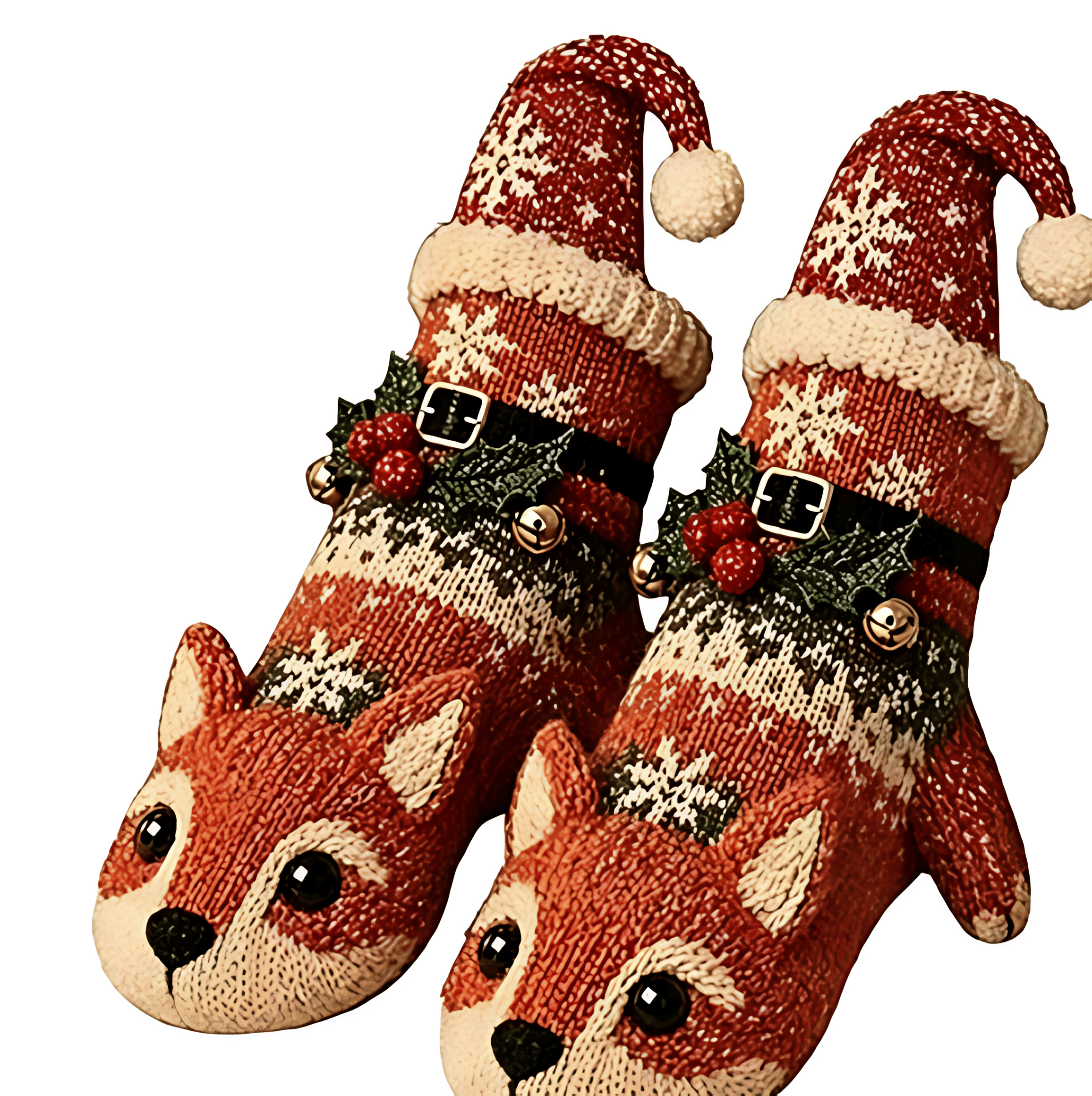 3D Knit Christmas Animal Slipper Socks | Cute Festive Soft Warm Indoor Socks