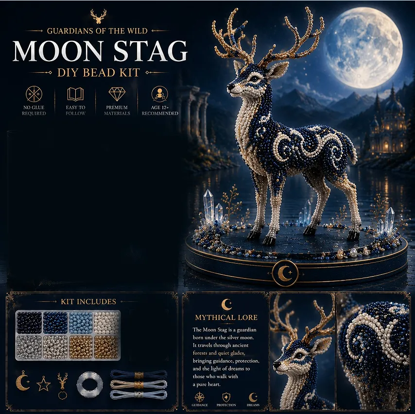 🔥49% Off Last Day - 🔥🎁3D Animal Guardian DIY Bead Kit Collection