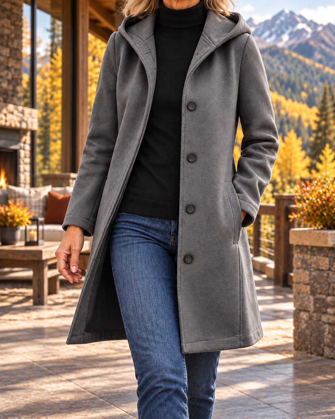 Women's Mountain Comfort Hooded Coat – Warm Relaxed Layer