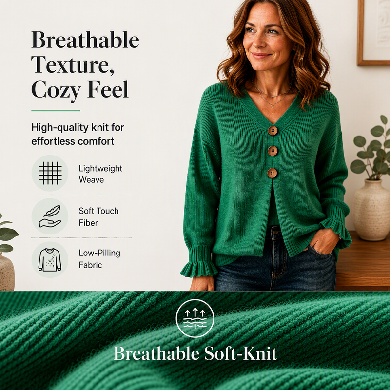 CLEARANCE SALE🔥 Women's V Neck Knit Sweater