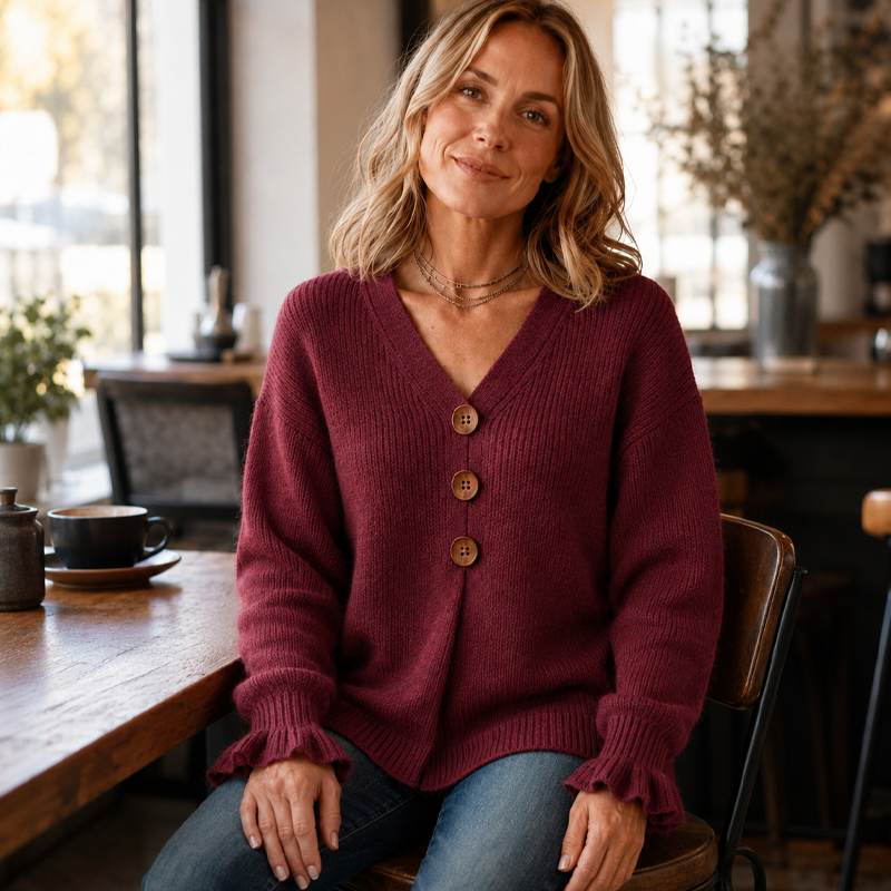 CLEARANCE SALE🔥 Women's V Neck Knit Sweater