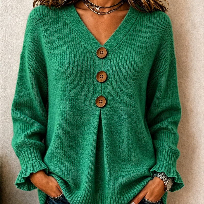 CLEARANCE SALE🔥 Women's V Neck Knit Sweater