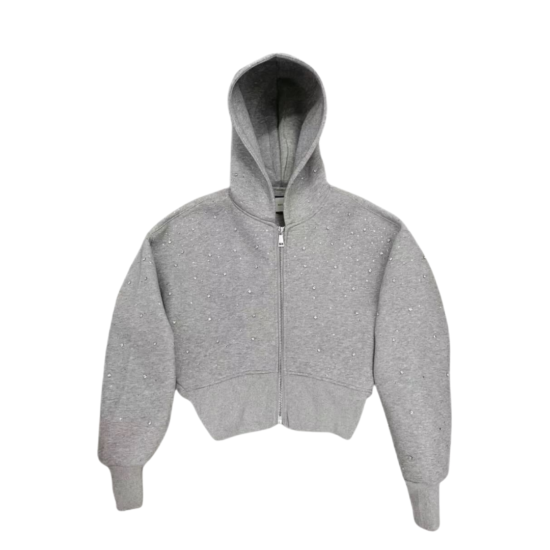Women's Cropped Galaxy Zip-up