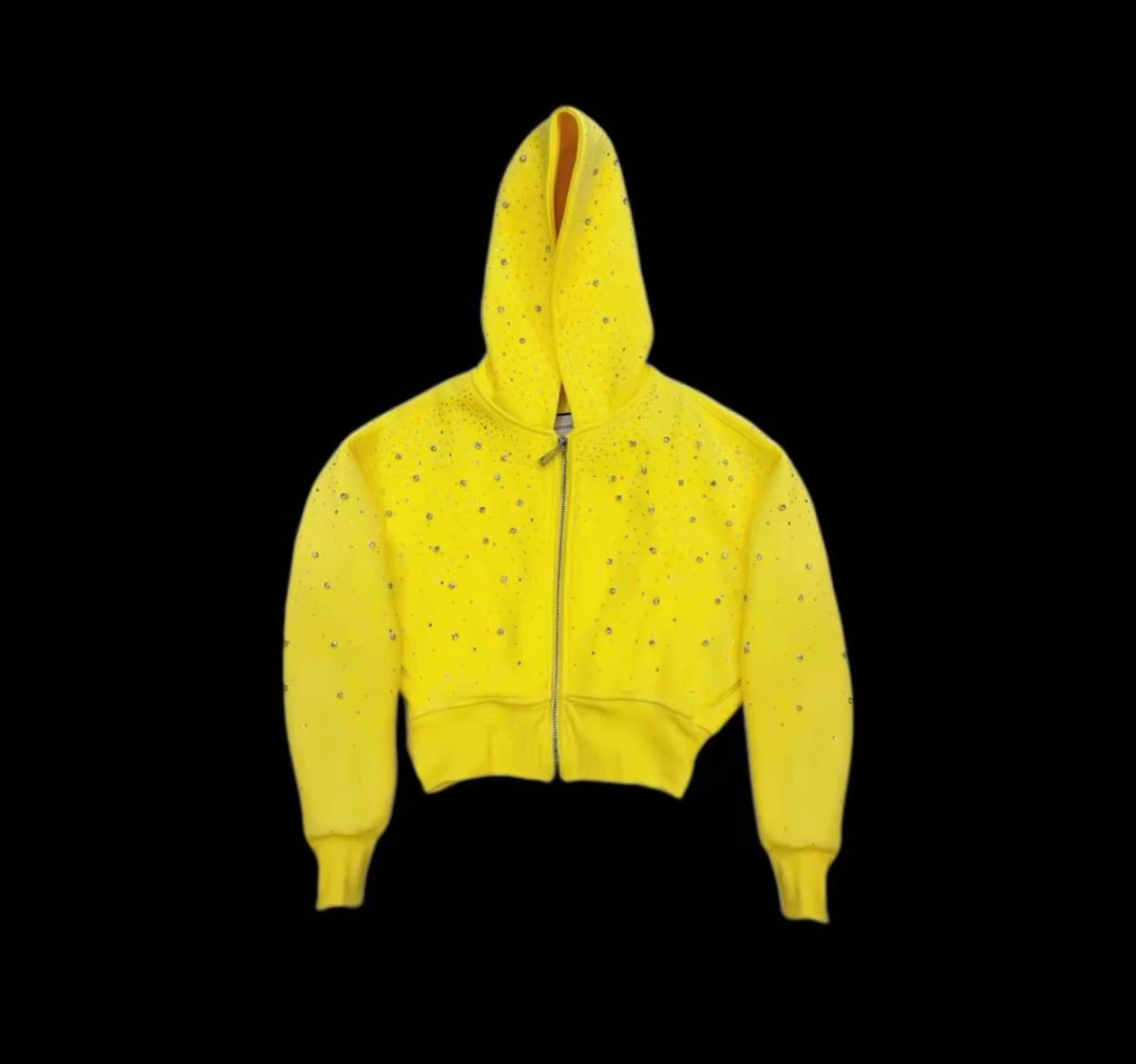Women's Cropped Galaxy Zip-up