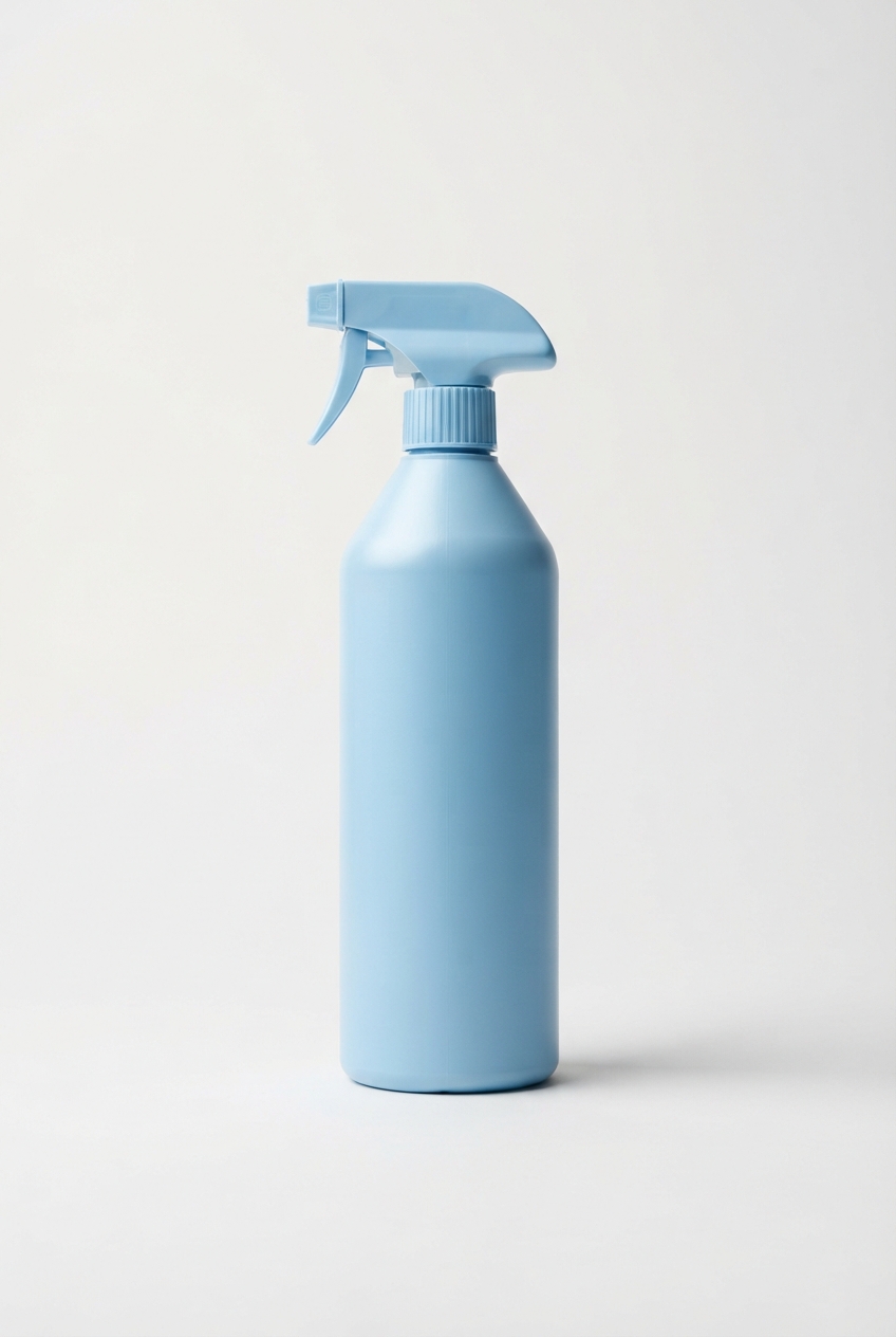 Foaming bathroom cleaner spray bottle