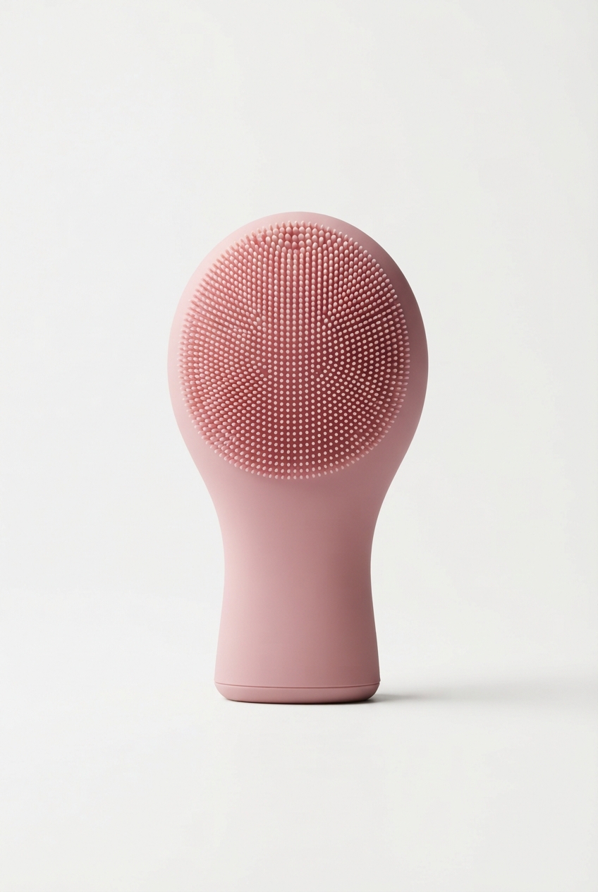 Silicone facial cleansing brush