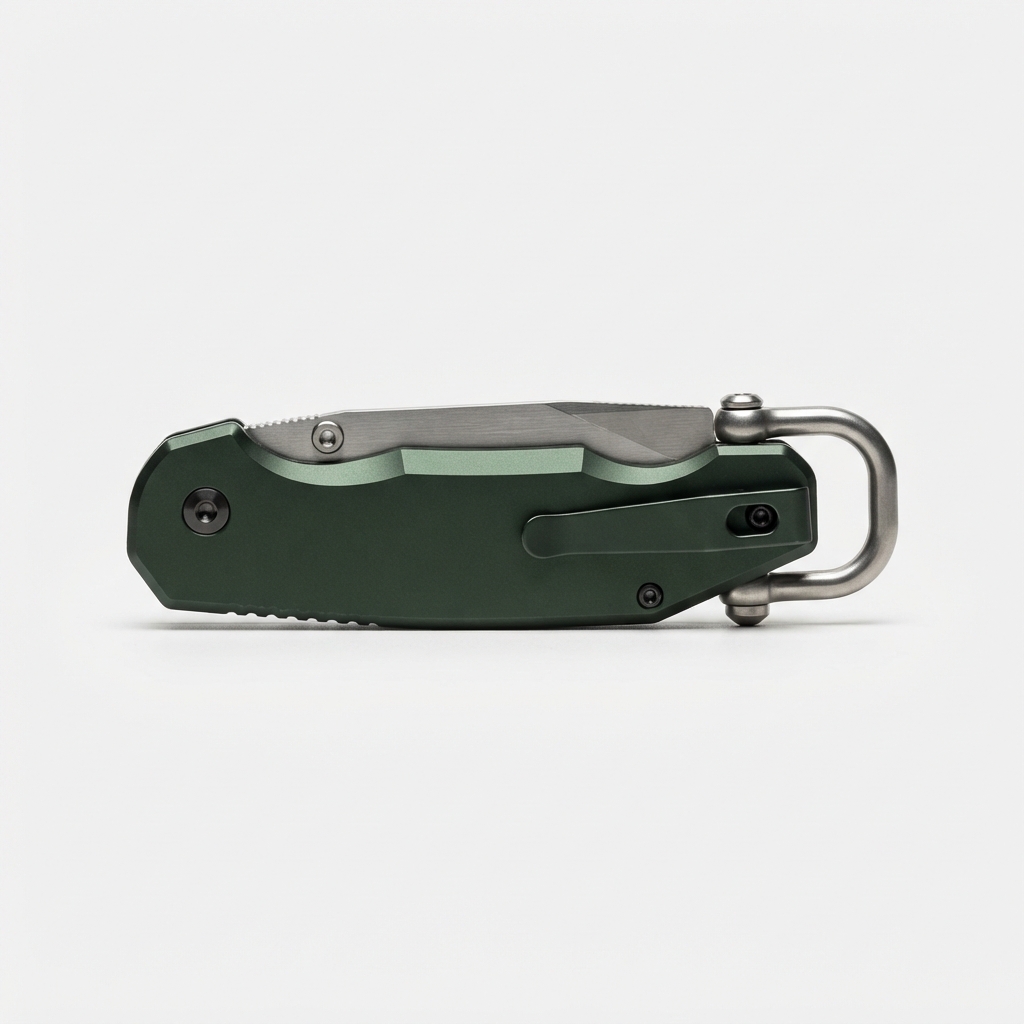 Dark green rigging utility knife for outdoor use