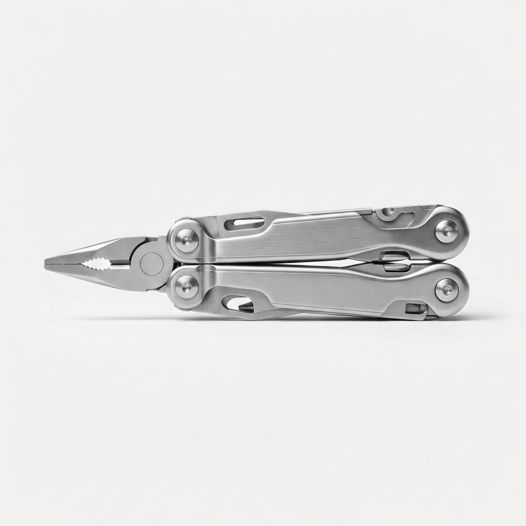 Silver vintage-style outdoor multi-tool