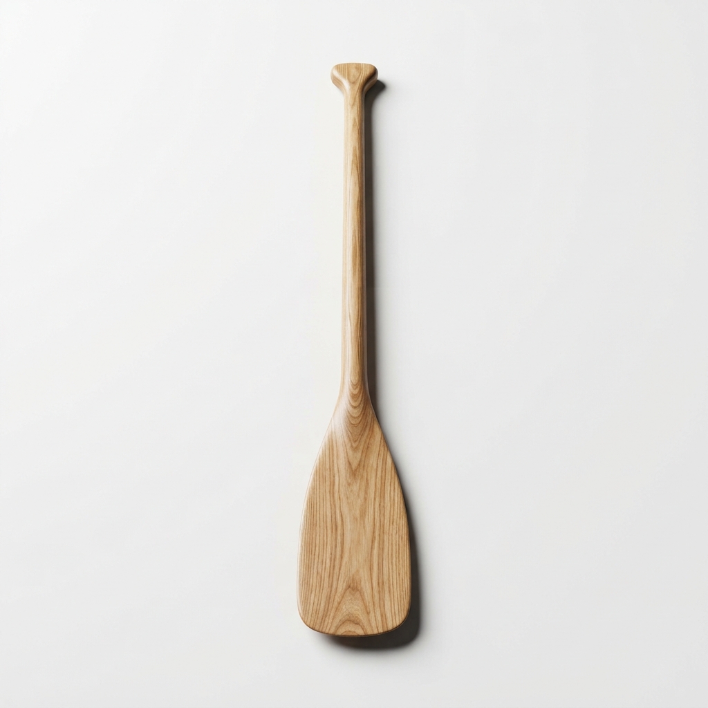 Burlywood wooden rowing oar for classic boats