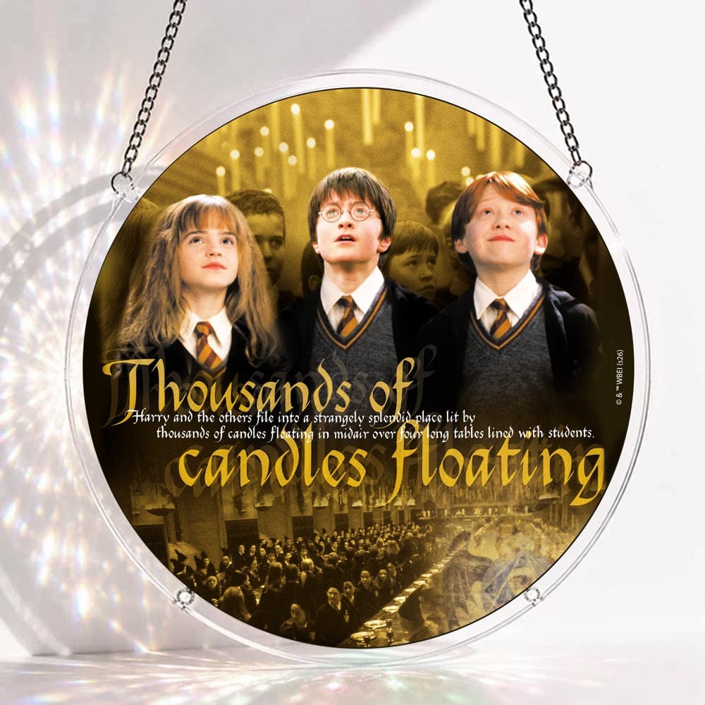 Acrylic Jigsaw Puzzle Suncatcher – Floating Candles Magical Window Decor