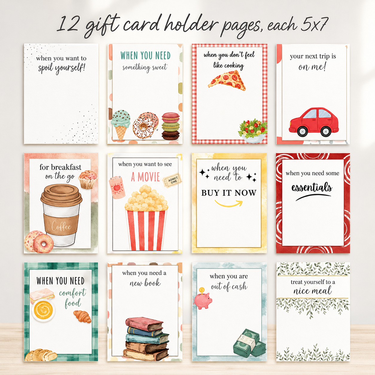 Christmas Gift Card Book – DIY Holiday Greeting Cards & Keepsake Gift