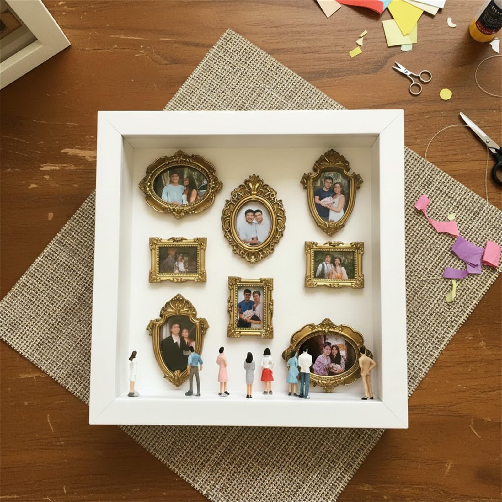 Mini Museum Silhouette Box – Personalized Memory Display & Keepsake Gift