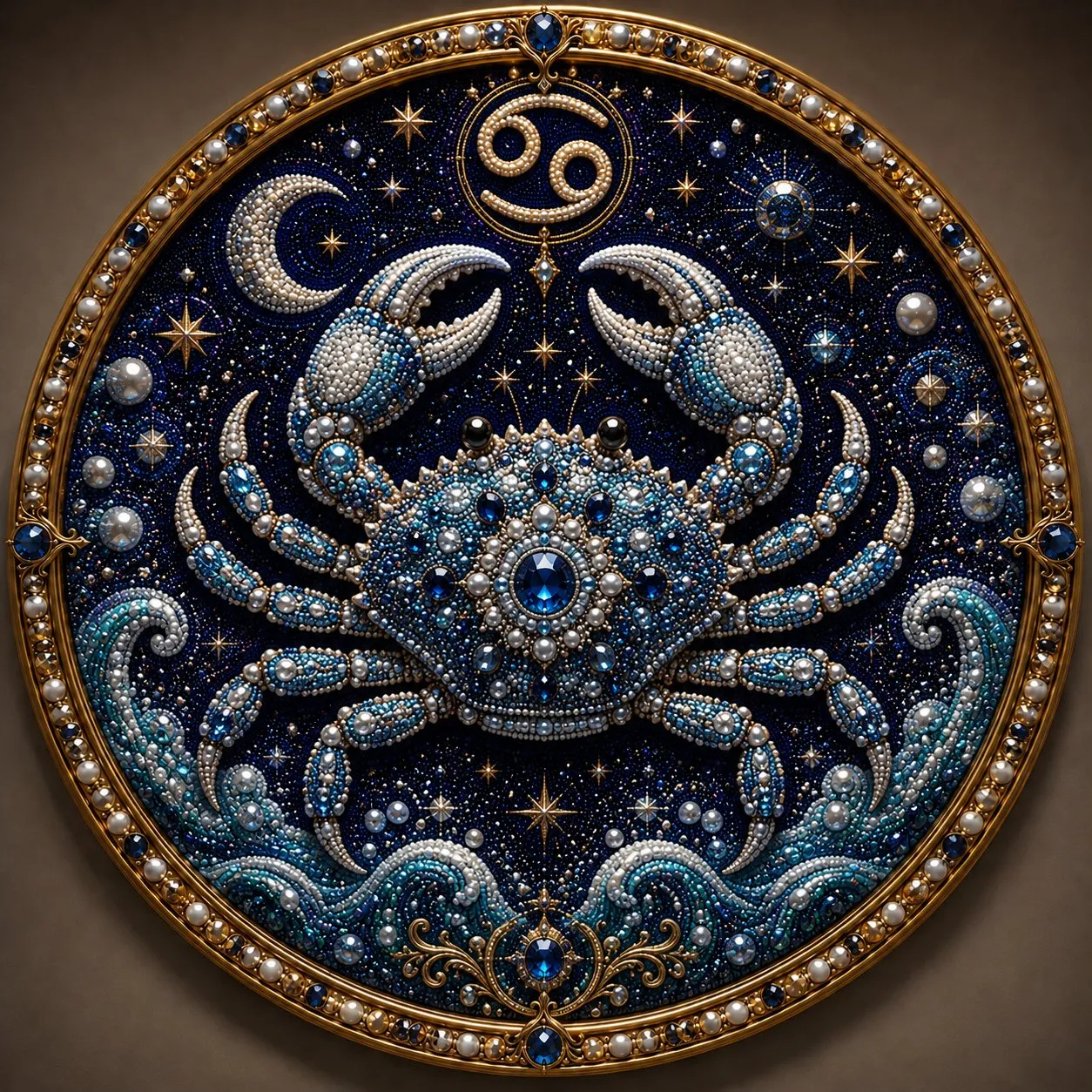 12 Zodiac Signs Pearl Art Kit – DIY 3D Astrology Wall Decor