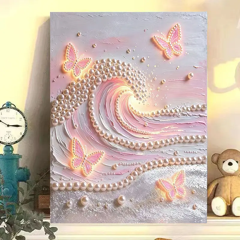 🏰DIY Beaded Art Kit - Castle Pearl Painting