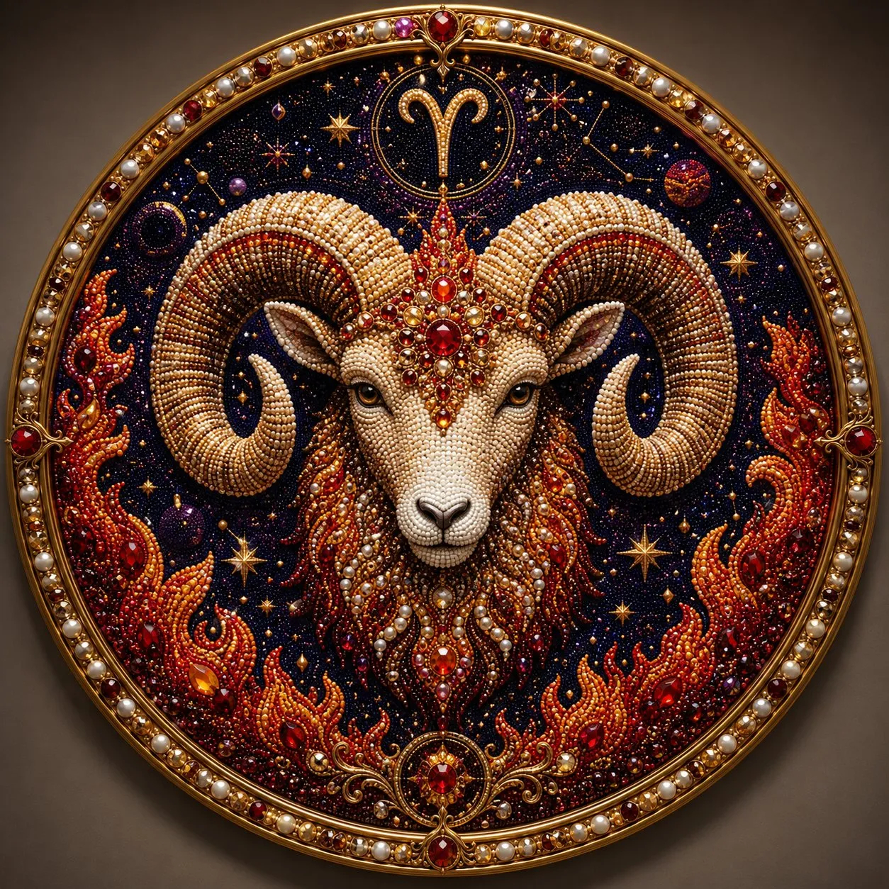 12 Zodiac Signs Pearl Art Kit – DIY 3D Astrology Wall Decor