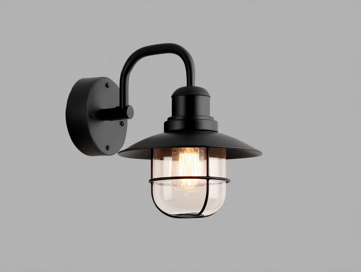Lampada da parete per esterni 18×22×16 cm - nero - cubo moderno a luce direzionata-Kalenvahouse