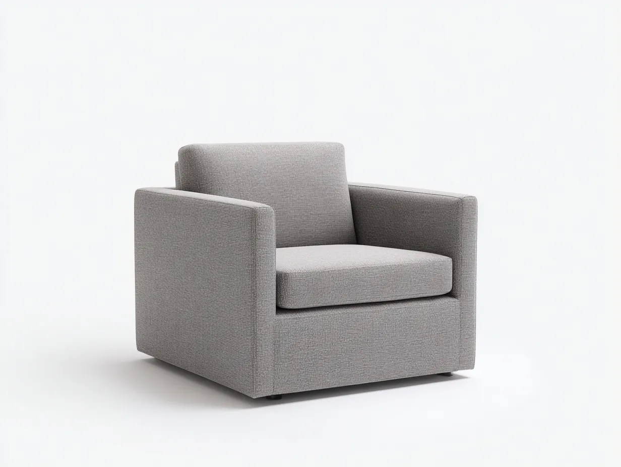 Poltrona 85×90×78 cm – grigio chiaro – stile moderno per soggiorno-Kalenvahouse