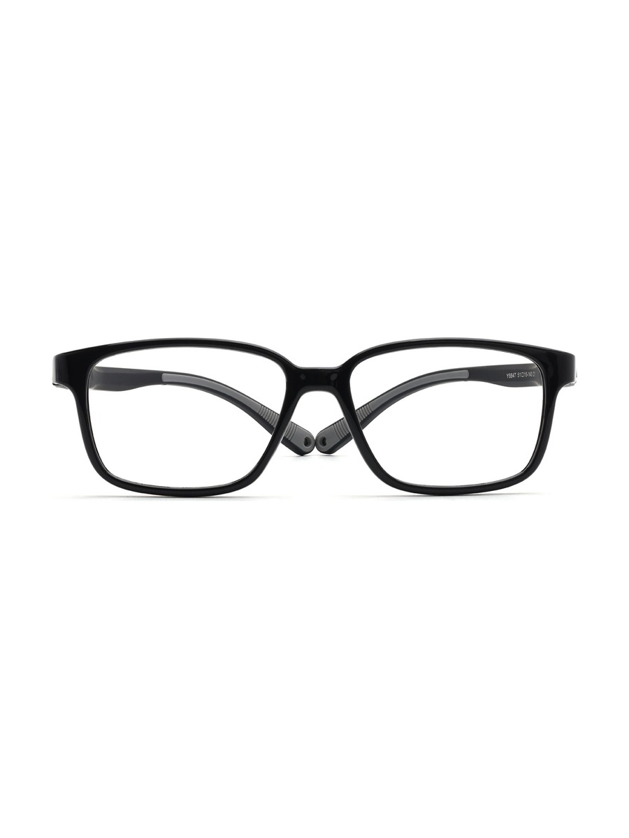 Alejandro (Age 10-16) Glasses Rectangle Eyeglasses - Black-Grey