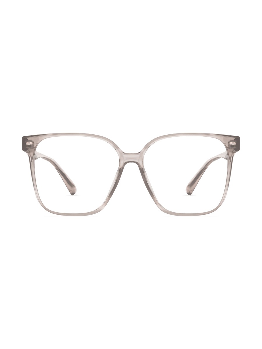 Alessia Glasses Square Eyeglasses - Clear-Grey