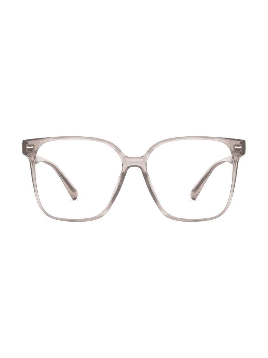 Alessia Glasses Square Eyeglasses - Clear-Grey