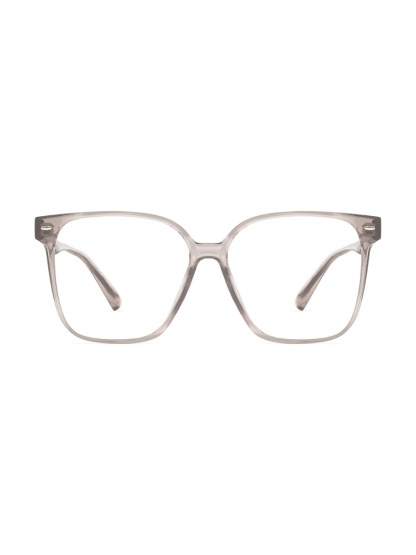 Alessia Glasses Square Eyeglasses - Clear-Grey
