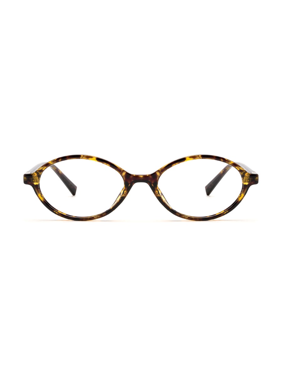 Andrea Glasses Oval Eyeglasses - Yellow/Tortoiseshell