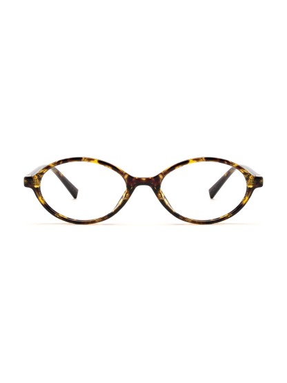 Andrea Glasses Oval Eyeglasses - Yellow/Tortoiseshell