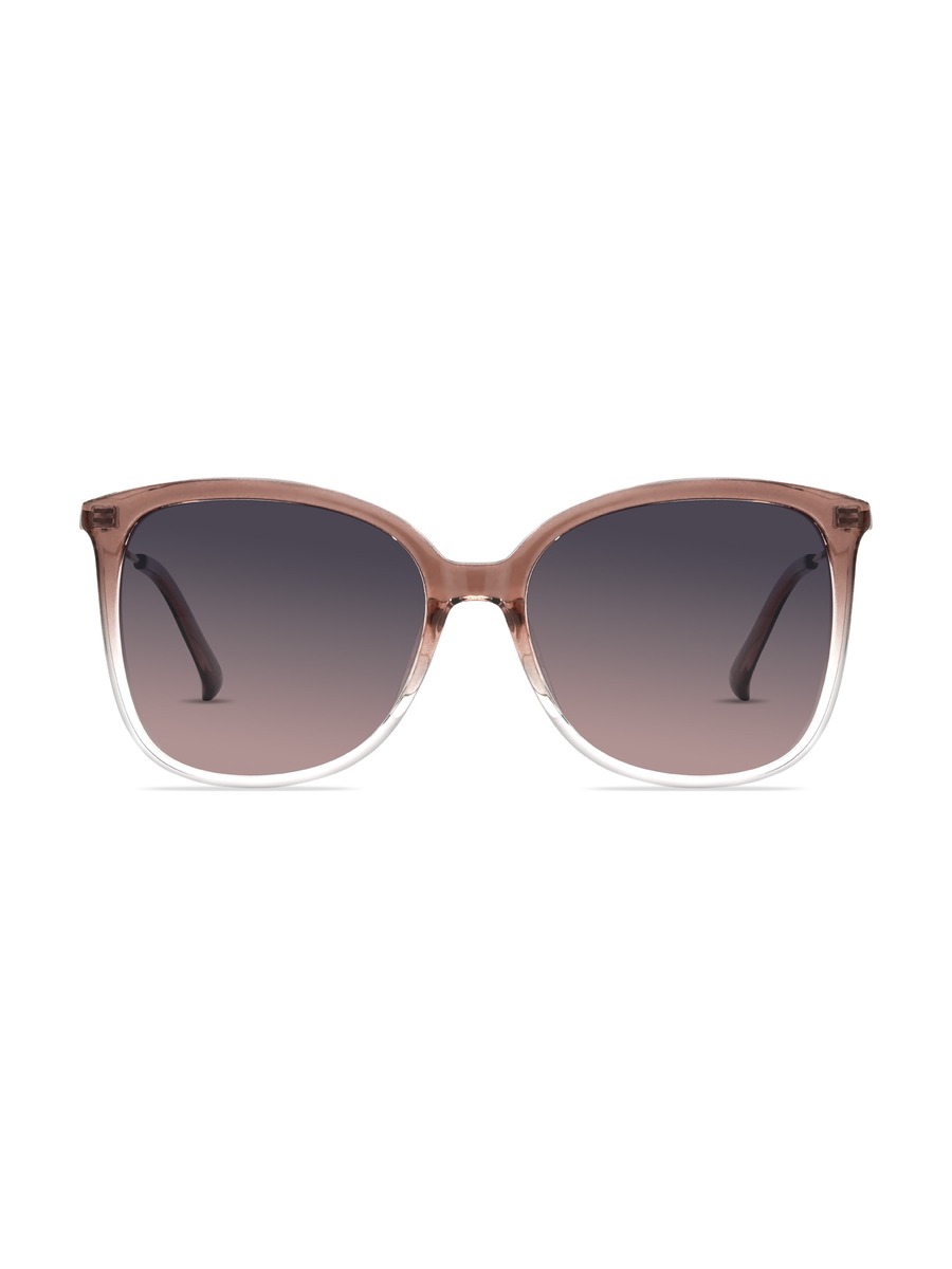 Annabella Glasses Square Sunglasses - Gradient-Brown/Gradual-Purple