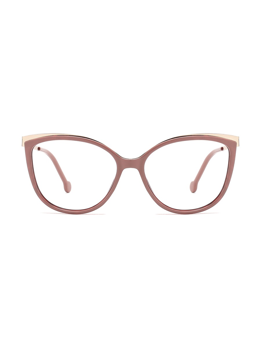 Baltasaru Glasses Cat-eye Eyeglasses - Gold-Cameo/Brown