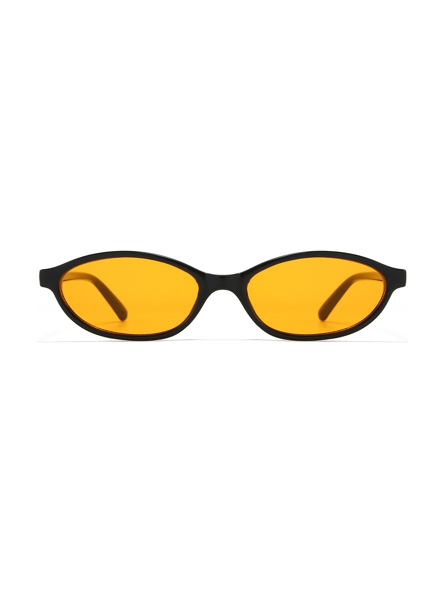 Bernard Glasses Oval Sunglasses - Black/Orange