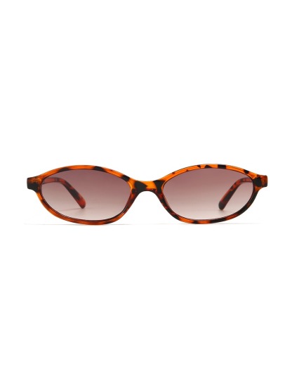 Bernard Glasses Oval Sunglasses - Tortoiseshell/Brown