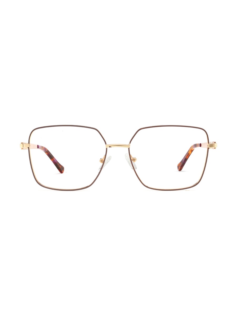 Carmen Glasses Rectangle Eyeglasses - Brown