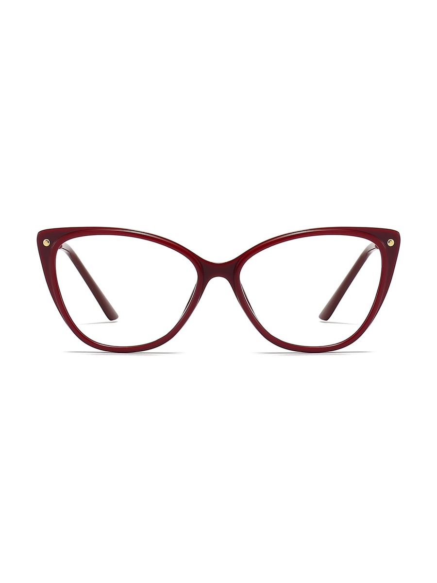 Celebrity Glasses Cat-eye Eyeglasses - Wine