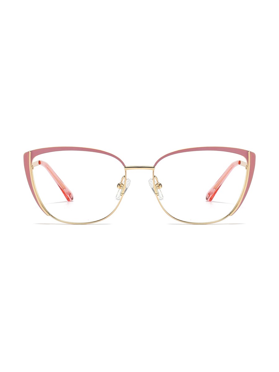 Emery Glasses Cat-eye Eyeglasses - Gold-Pink
