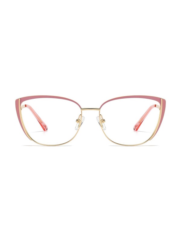 Emery Glasses Cat-eye Eyeglasses - Gold-Pink