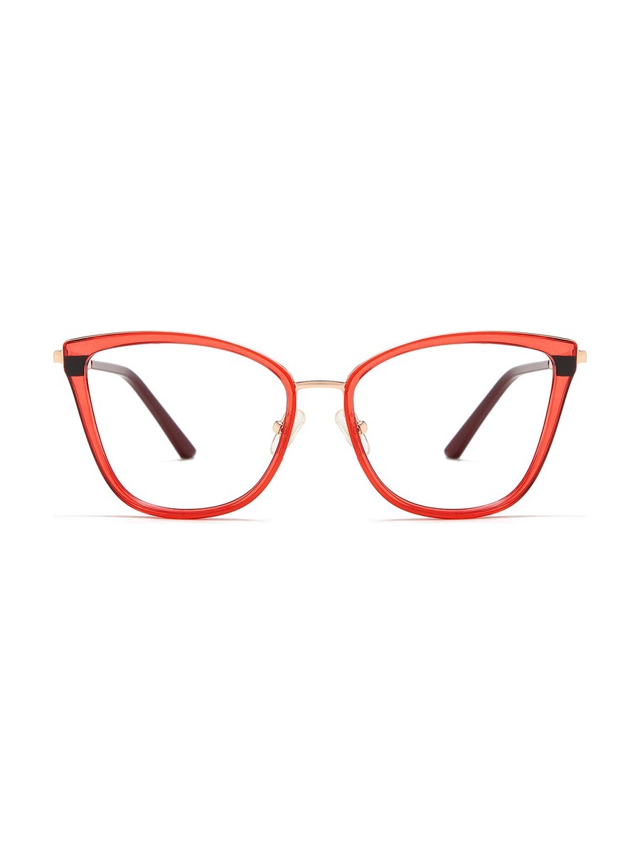 Eupraxia Glasses Cat-eye Eyeglasses - Brick/Red